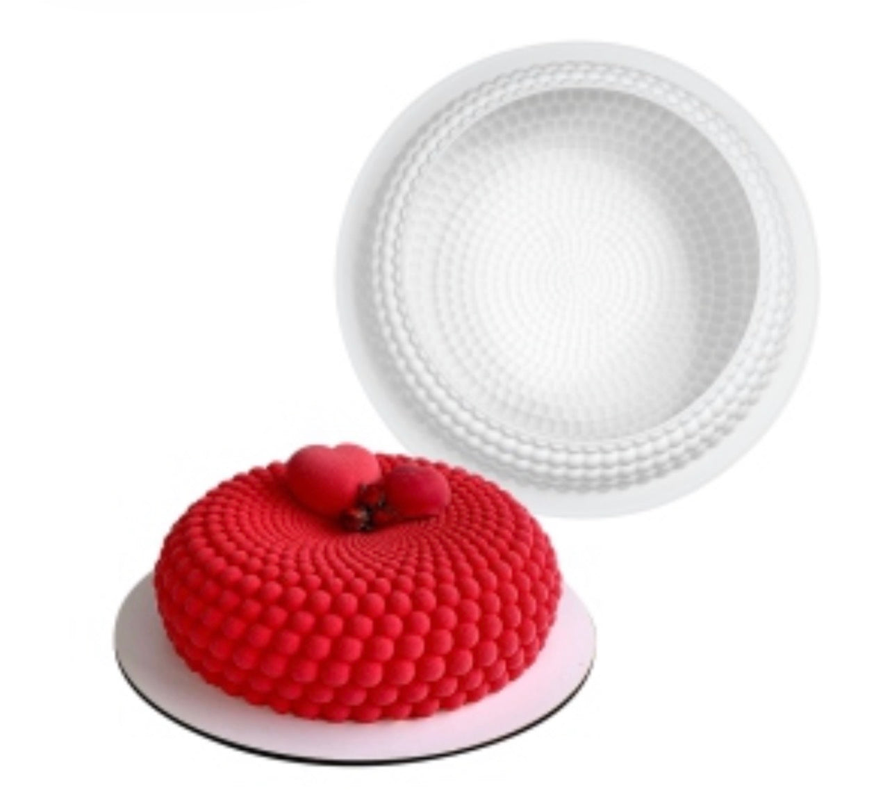 Textured Circle Silicone Mold